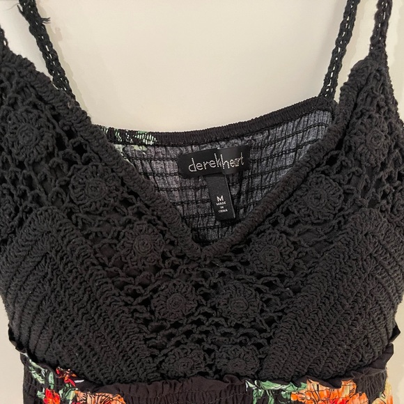 Black Floral Summer Dress - NWOT - Medium - Picture 2 of 5